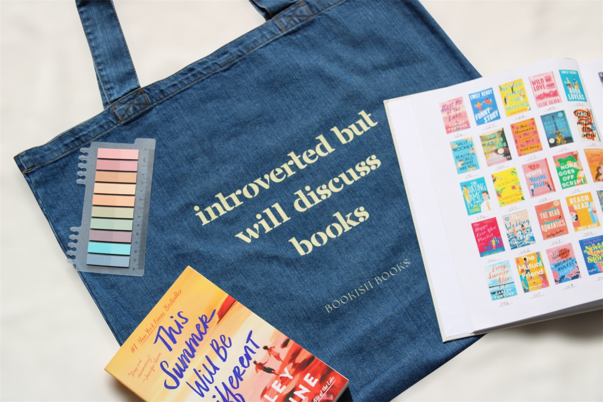 Willing to Discuss Books Organic Denim Tote