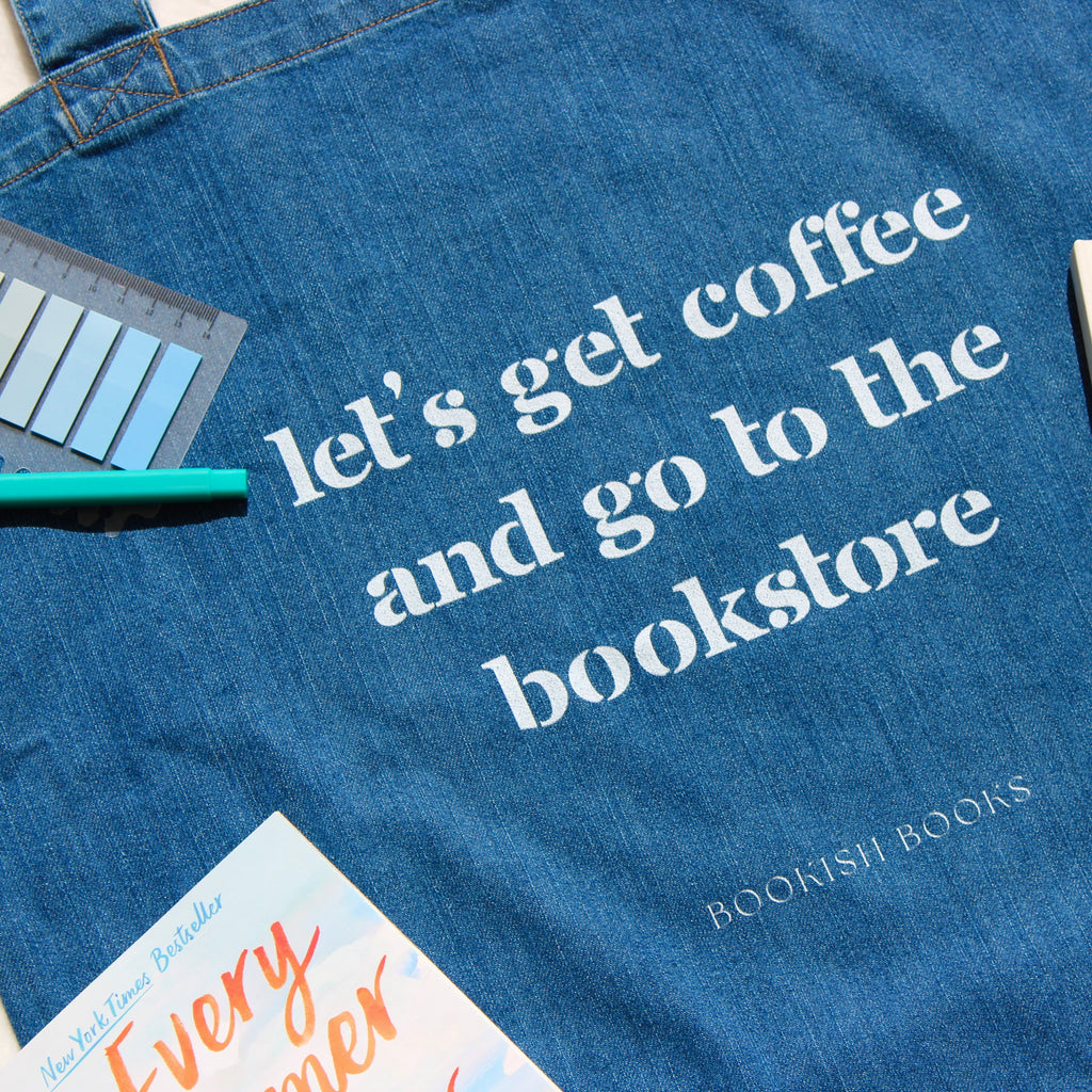 Coffee & Bookstores Organic Denim Tote