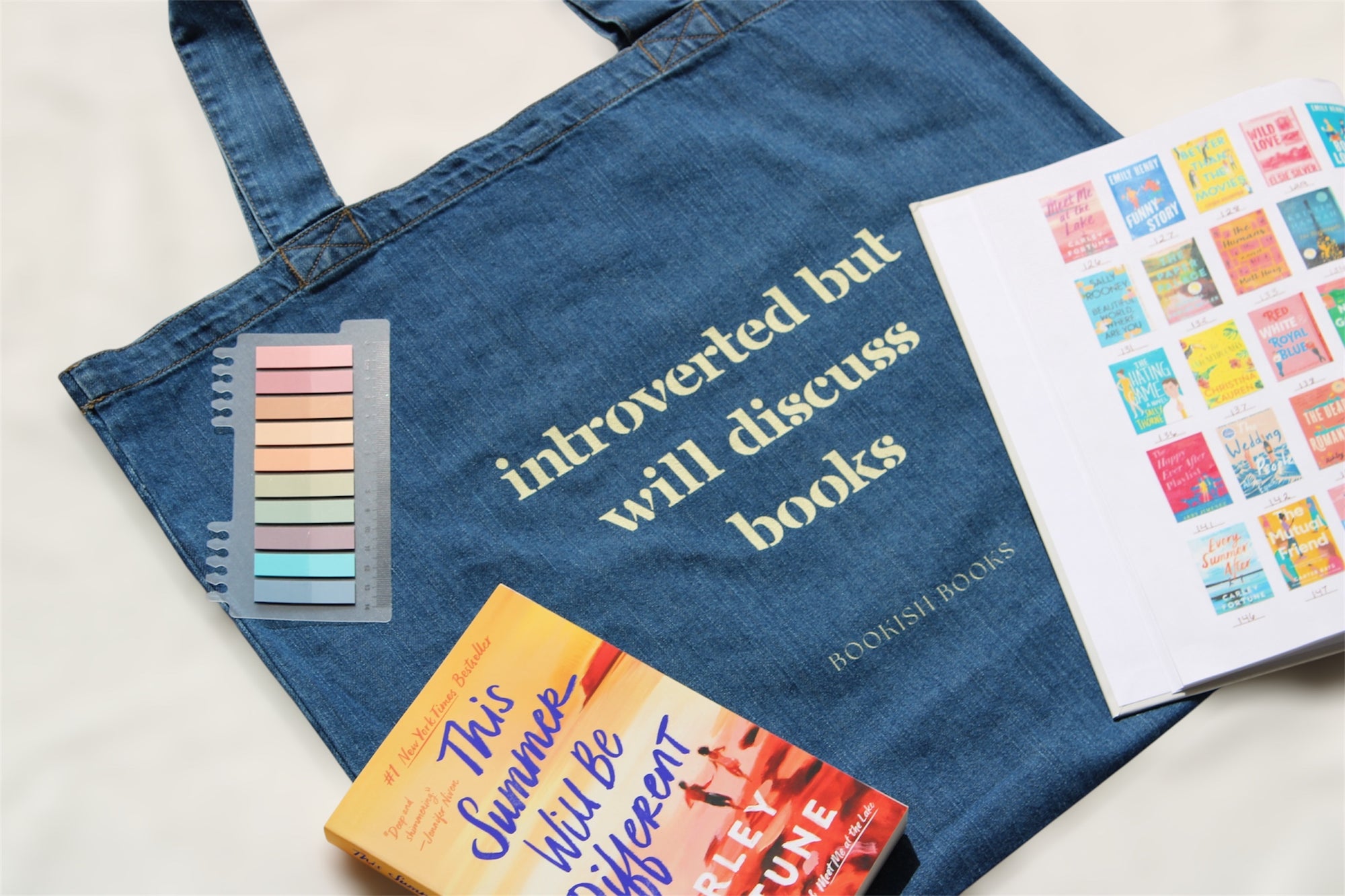 Willing to Discuss Books Organic Denim Tote