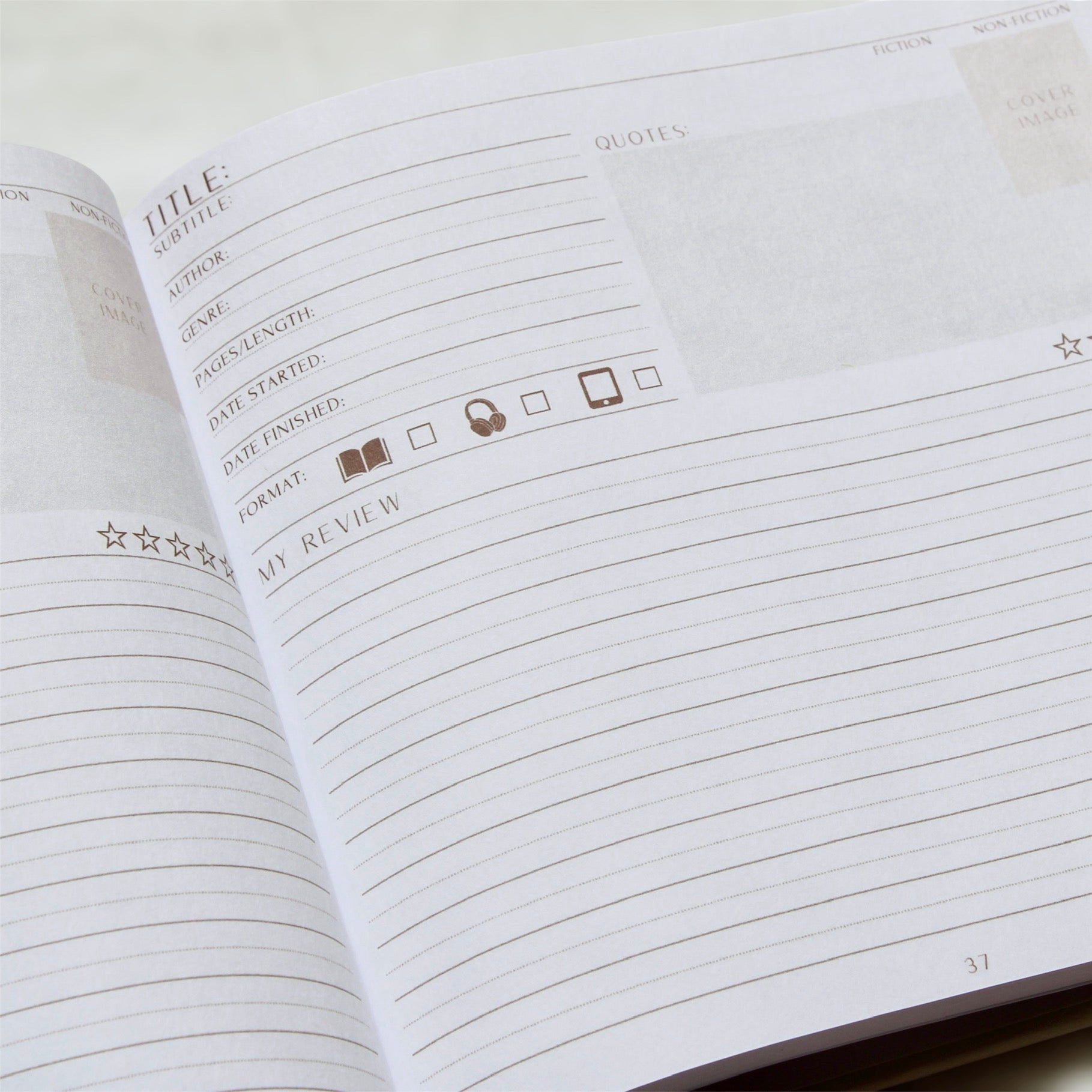 Cute & Cozy My Library Reading Journal