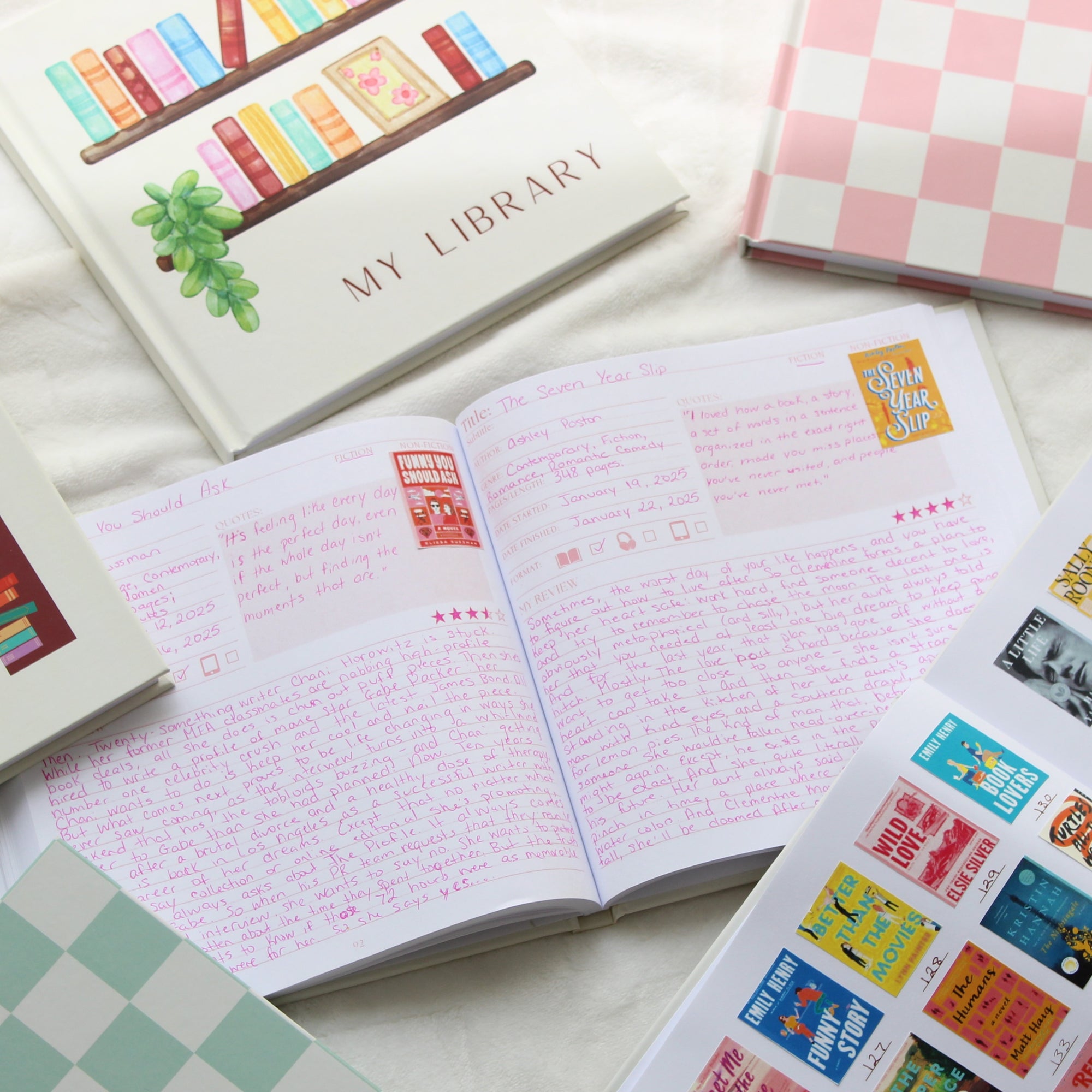 Cute & Cozy My Library Reading Journal