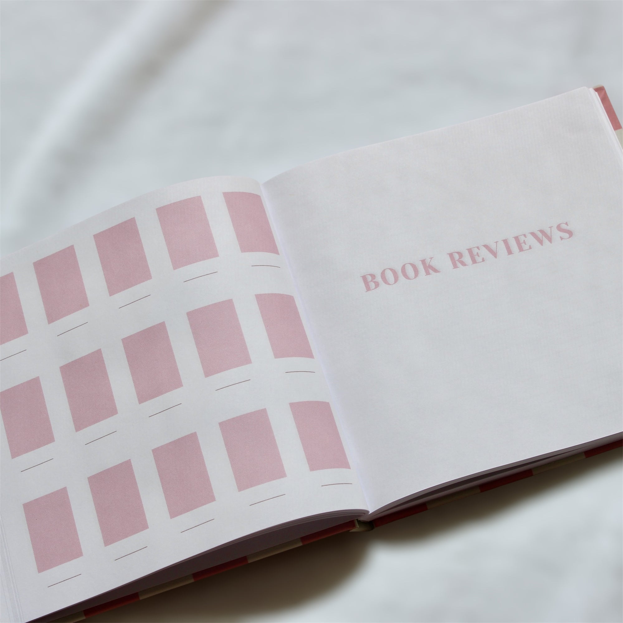 Pink Checkered My Library Reading Journal